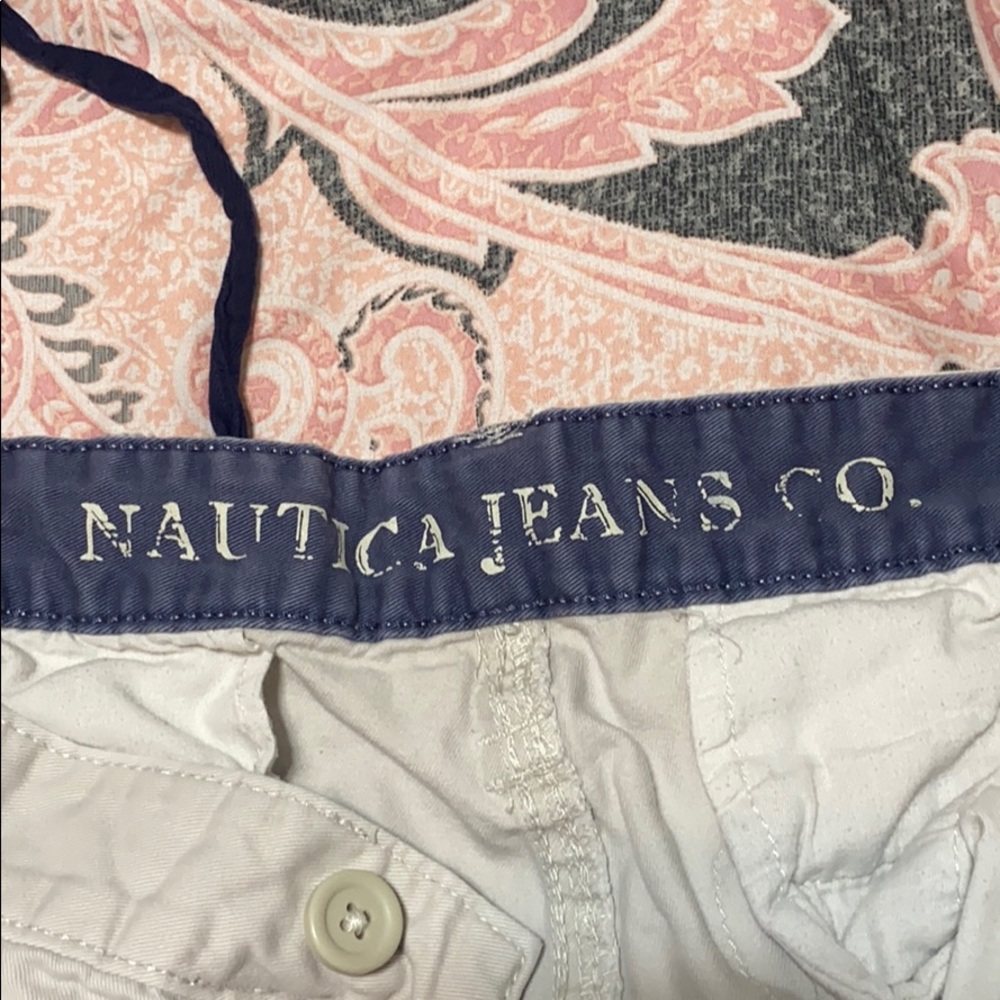 Men’s Nautica  khaki cargo shorts size 38